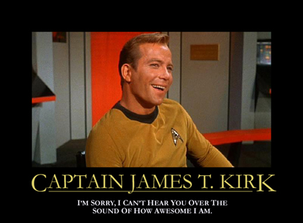 El Capitán Kirk... qué grande